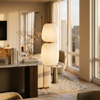 Maelis Stacked Pebble Pendant Lamp