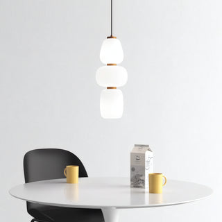 Maelis Stacked Pebble Pendant Lamp