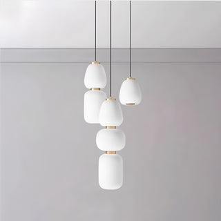 Maelis Stacked Pebble Pendant Lamp