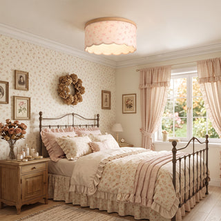 Maisie Pink Semi-Flush Mount