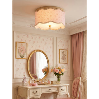 Maisie Pink Semi-Flush Mount