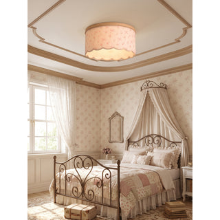 Maisie Pink Semi-Flush Mount