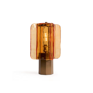 Maren Amber Glass Table Lamp