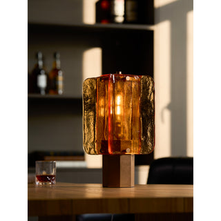 Maren Amber Glass Table Lamp – detail 20