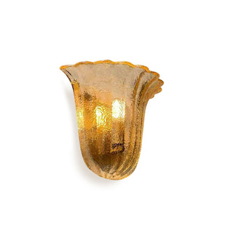 Margot Scalloped Glass Wall Sconce