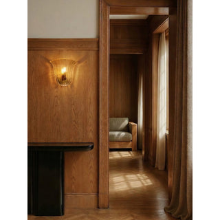 Margot Scalloped Glass Wall Sconce