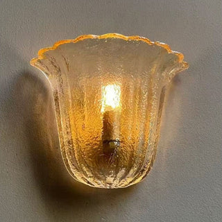 Margot Scalloped Glass Wall Sconce