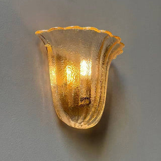 Margot Scalloped Glass Wall Sconce