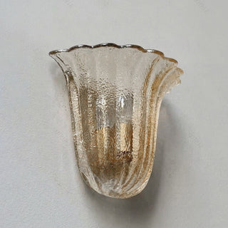 Margot Scalloped Glass Wall Sconce