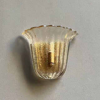 Margot Scalloped Glass Wall Sconce