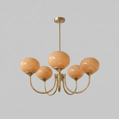 5 lampen: D 67cm x H 32cm