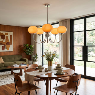 Marshmallow Glass Chandelier