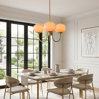 Marshmallow Glass Chandelier