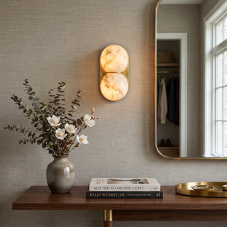 Matteo Twin Alabaster Sconce