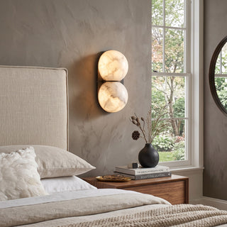 Matteo Twin Alabaster Sconce