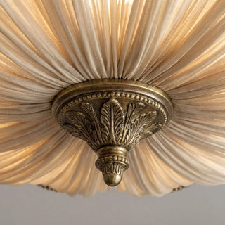 Mireille Scalloped Fabric Flush Mount