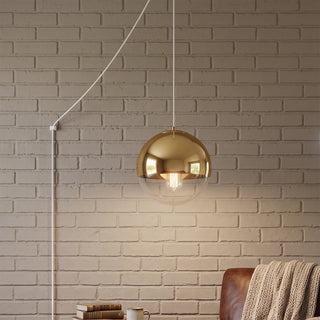 Mirror Ball Plug-in Swag Light