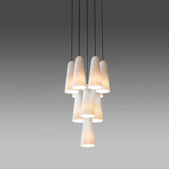 Dark Antique Bronze & White Glass