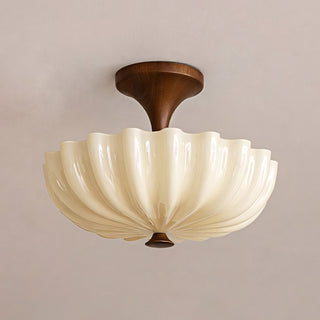 Nerida Scalloped Flush Mount