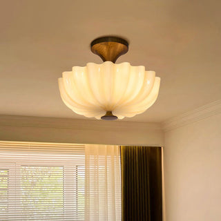 Nerida Scalloped Flush Mount