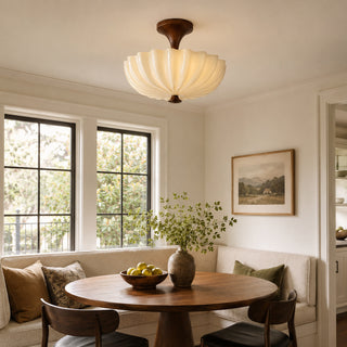 Nerida Scalloped Flush Mount