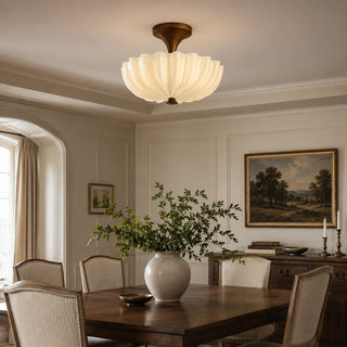 Nerida Scalloped Flush Mount