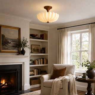 Nerida Scalloped Flush Mount