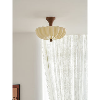 Nerida Scalloped Semi-Flush Mount