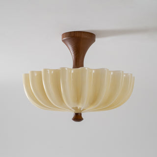Nerida Scalloped Semi-Flush Mount