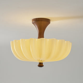 Nerida Scalloped Semi-Flush Mount