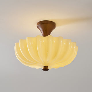 Nerida Scalloped Semi-Flush Mount
