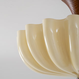 Nerida Scalloped Semi-Flush Mount
