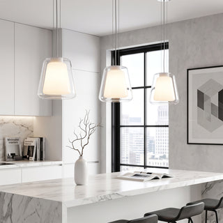 Nestuly Dual Glass Pendant Lamp