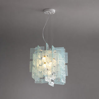 Nexus Layered Ice Glass Pendant Lamp