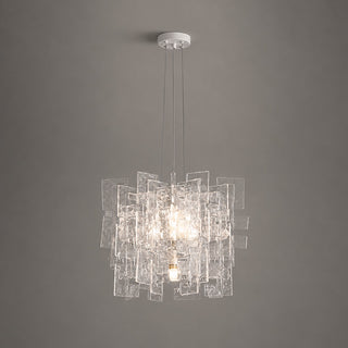 Nexus Layered Ice Glass Pendant Lamp