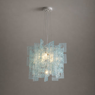 Nexus Layered Ice Glass Pendant Lamp