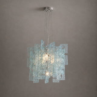Nexus Layered Ice Glass Pendant Lamp