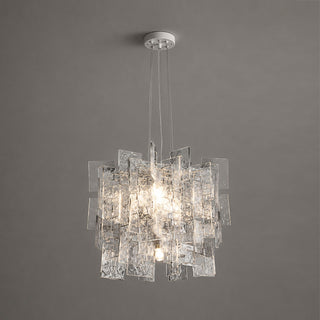 Nexus Layered Ice Glass Pendant Lamp
