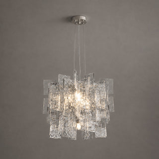 Nexus Layered Ice Glass Pendant Lamp