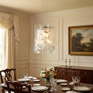 Nexus Layered Ice Glass Pendant Lamp