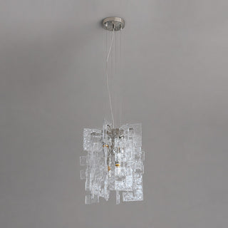Nexus Layered Ice Glass Pendant Lamp