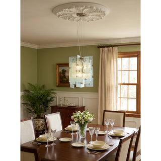 Nexus Layered Ice Glass Pendant Lamp
