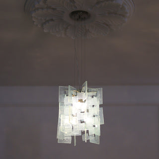 Nexus Layered Ice Glass Pendant Lamp