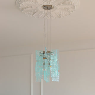 Nexus Layered Ice Glass Pendant Lamp
