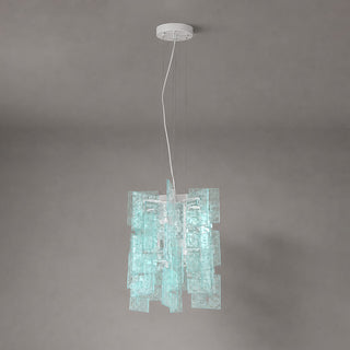 Nexus Layered Ice Glass Pendant Lamp
