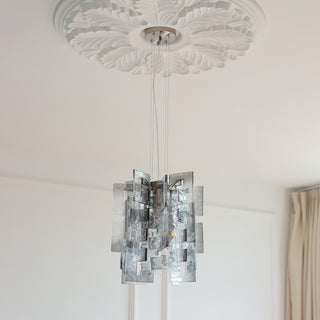 Nexus Layered Ice Glass Pendant Lamp