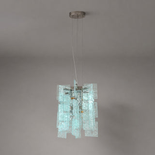Nexus Layered Ice Glass Pendant Lamp