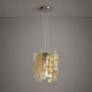 Nexus Layered Ice Glass Pendant Lamp