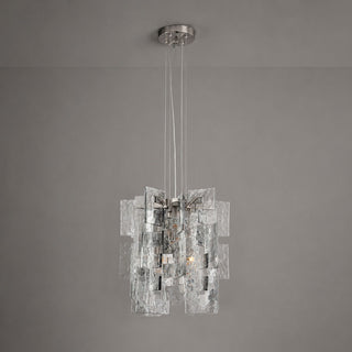 Nexus Layered Ice Glass Pendant Lamp