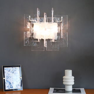 Nexus Layered Ice Glass Sconce